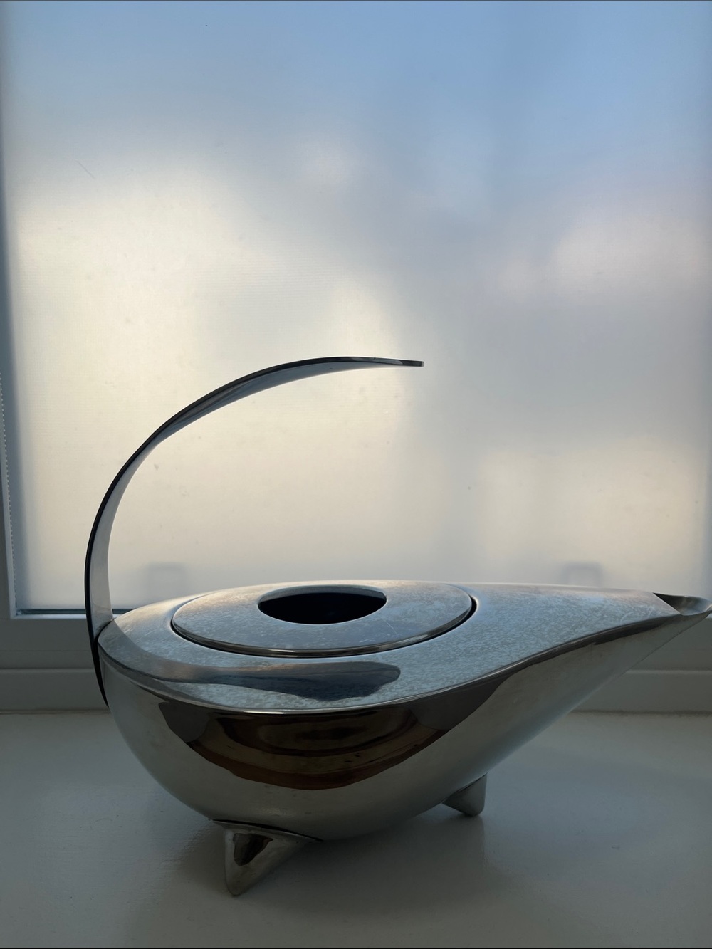 Sleek BODUM Stainless Steel Teapot
